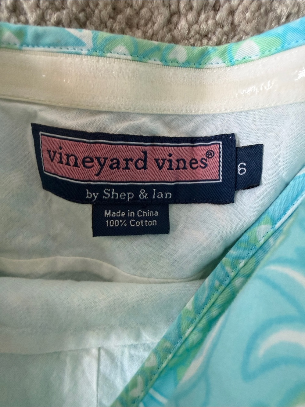 Vineyard Vines Halter Pineapple Dress Size 6 - Picture 4 of 8